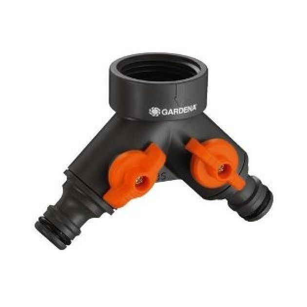 Розподільник 2-х канальний Gardena 3/4' під різьбу 26,5 мм, фото  | SNABZHENIE.com.ua