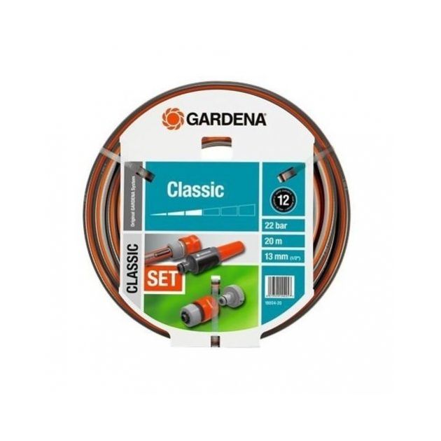 Шланг Gardena Classic 1/2 с соединительными элементами, фото  | SNABZHENIE.com.ua