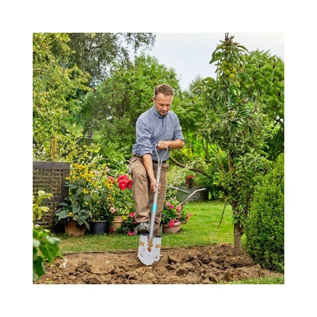 Лопата садова заострена Gardena NatureLine 117 см з ручкою, фото , зображення 8 | SNABZHENIE.com.ua Лопата садова заострена Gardena NatureLine 117 см з ручкою, фото , зображення 8 | SNABZHENIE.com.ua
