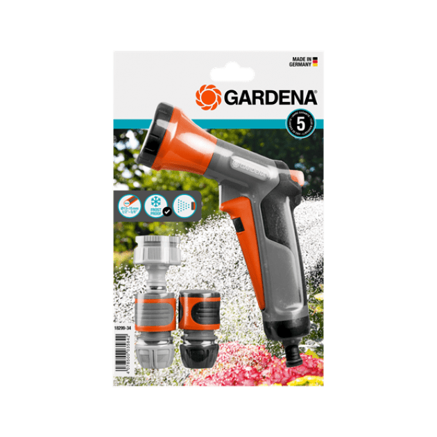 Пистолет для полива Gardena Classic с набором коннекторов, фото  | SNABZHENIE.com.ua