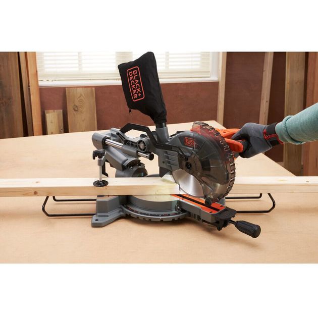 Пила торцовочна мережна BLACK+DECKER BES701, фото , зображення 7 | SNABZHENIE.com.ua Пила торцовочна мережна BLACK+DECKER BES701, фото , зображення 7 | SNABZHENIE.com.ua