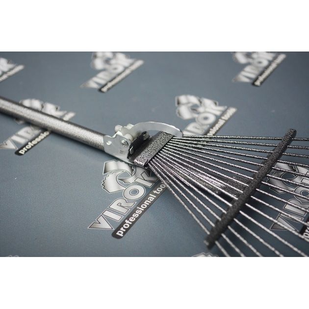 Граблі віялові дротяні з розсувним держаком (молоткове пофарбування), фото , зображення 3 | SNABZHENIE.com.ua