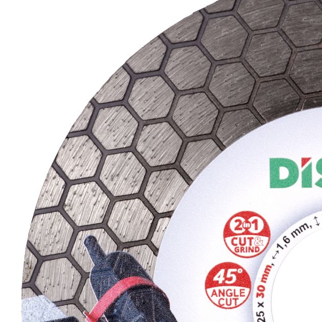 Круг алмазний відрізний 1A1R 125x1,6/1,2x25x30 Edge Dry Slider, фото , зображення 3 | SNABZHENIE.com.ua Круг алмазний відрізний 1A1R 125x1,6/1,2x25x30 Edge Dry Slider, фото , зображення 3 | SNABZHENIE.com.ua