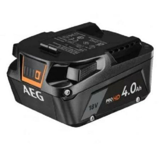 Акумулятор AEG Li-Ion 18 В, 4 Ач с индикатором заряда, фото  | SNABZHENIE.com.ua