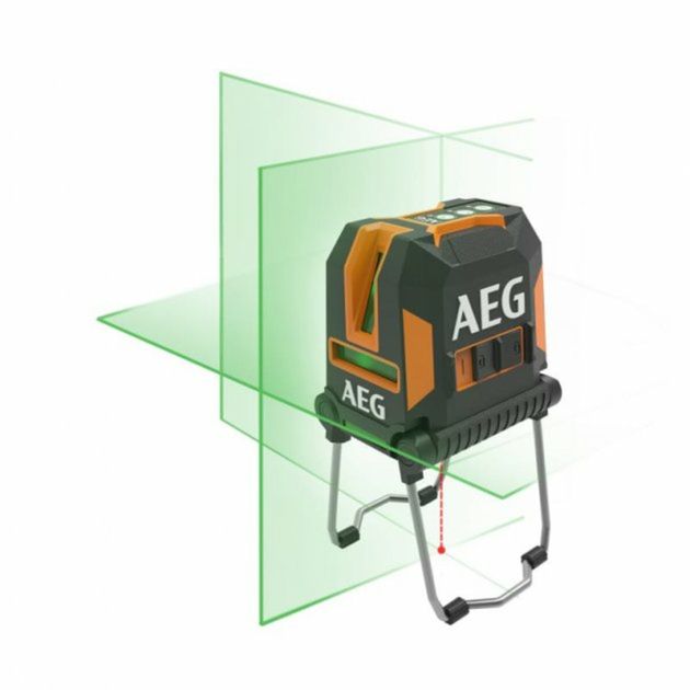 Лазерный нивелир AEG; дальность 30 м, точность 0,2 мм/1 м, 1 горизонтальный и 2 вертикальных зеленых луча., фото  | SNABZHENIE.com.ua