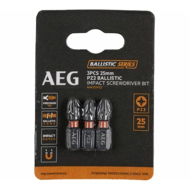 Насадки AEG PZ2 ударостійкі, 25 мм, 3 шт., фото  | SNABZHENIE.com.ua