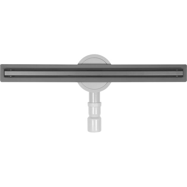 Трап линейный напольный из нержавеющей стали черный FALA SLIM BLACK 60х3х7 см, фото  | SNABZHENIE.com.ua