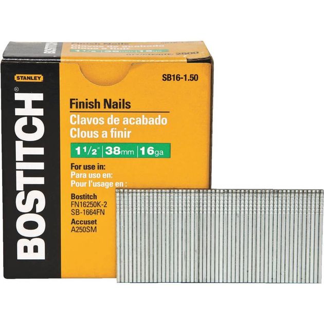 Гвозди BOSTITCH SB16-1.50, 1.50 дюйма, 16 калибр, фото  | SNABZHENIE.com.ua