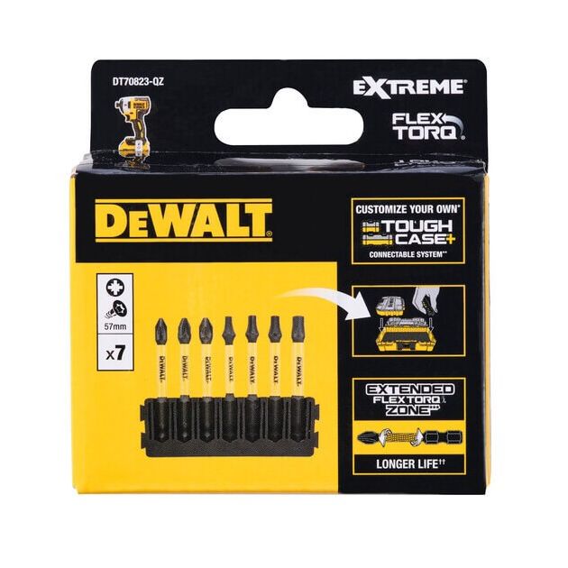 Кассета с битами DeWALT FlexTorq DT70823, фото , изображение 3 | SNABZHENIE.com.ua Кассета с битами DeWALT FlexTorq DT70823, фото , изображение 3 | SNABZHENIE.com.ua