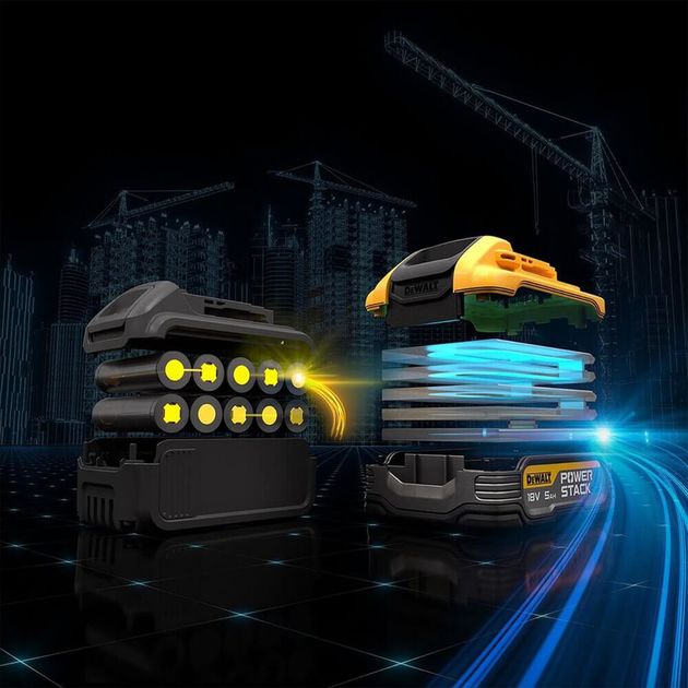 Акумуляторна батарея PowerStack DeWALT DCBP518H2, фото , зображення 6 | SNABZHENIE.com.ua Акумуляторна батарея PowerStack DeWALT DCBP518H2, фото , зображення 6 | SNABZHENIE.com.ua