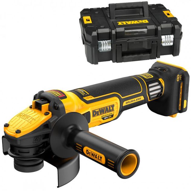 Шлифмашина угловая DeWALT DCG409VSNT аккумуляторная бесщёточная, фото  | SNABZHENIE.com.ua