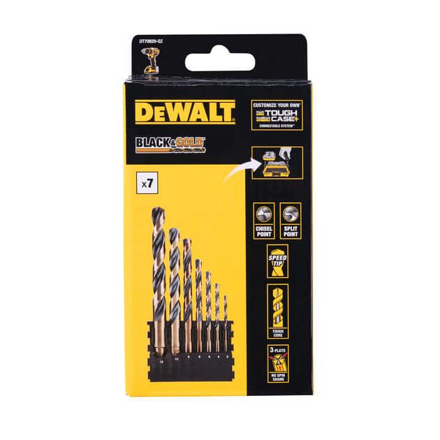 Кассета сверл по металлу DeWALT Black&Gold DT70829, фото  | SNABZHENIE.com.ua