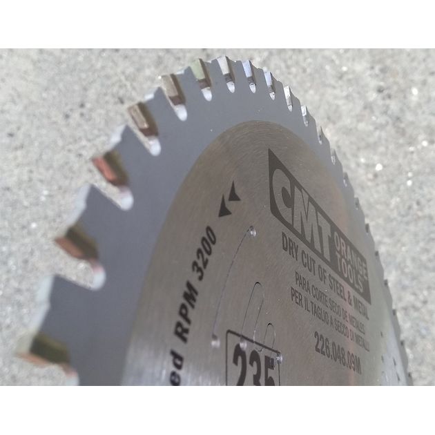 Пила дискова 235 х 30 мм, Z 48, по сталі для продільного і поперечного пилення CMT (226.048.09M), фото , зображення 10 | SNABZHENIE.com.ua Пила дискова 235 х 30 мм, Z 48, по сталі для продільного і поперечного пилення CMT (226.048.09M), фото , зображення 10 | SNABZHENIE.com.ua