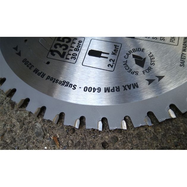 Пила дискова 235 х 30 мм, Z 48, по сталі для продільного і поперечного пилення CMT (226.048.09M), фото , зображення 12 | SNABZHENIE.com.ua Пила дискова 235 х 30 мм, Z 48, по сталі для продільного і поперечного пилення CMT (226.048.09M), фото , зображення 12 | SNABZHENIE.com.ua