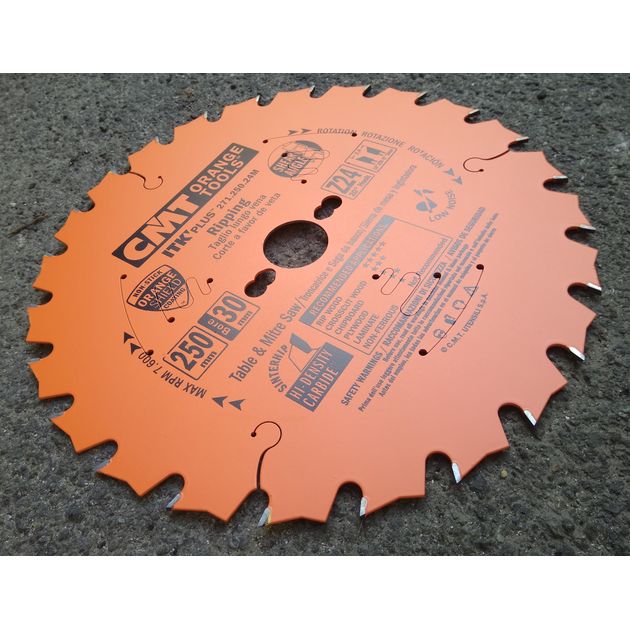 Дисковая пила 250 х 30 мм, Z 24, тонкий пропил по дереву, CMT, фото , изображение 10 | SNABZHENIE.com.ua