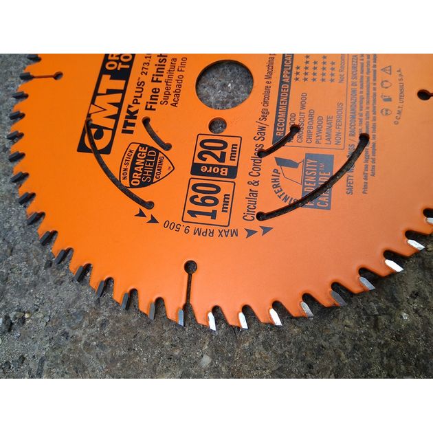 Диск пильный CMT 160x20 мм, Z 56, тонкий пропил по дереву, фото , изображение 7 | SNABZHENIE.com.ua