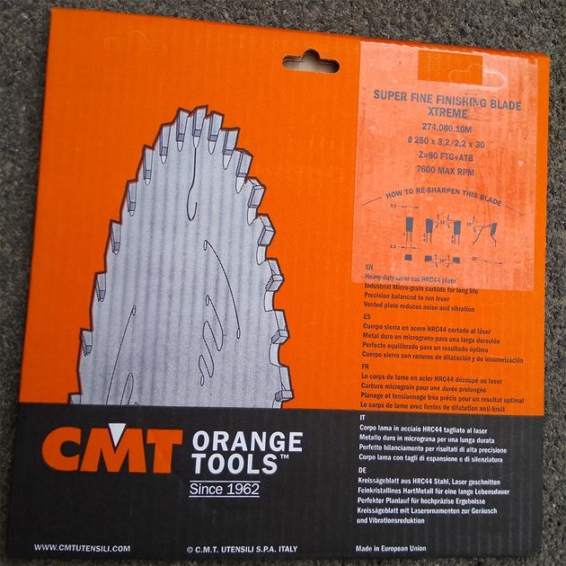 Пила CMT 250x30 мм Z80 по дереву для чистового реза, фото , изображение 5 | SNABZHENIE.com.ua