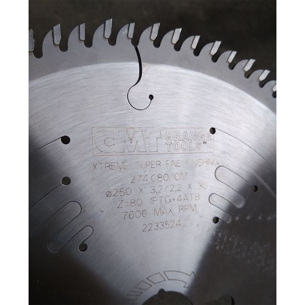 Пила CMT 250x30 мм Z80 по дереву для чистового реза, фото , изображение 11 | SNABZHENIE.com.ua