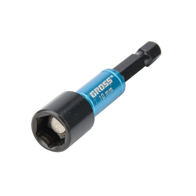 Бита 10 мм з торцевою головкою, магнітний Nut-Driver, GROSS (11619G), фото , зображення 2 | SNABZHENIE.com.ua