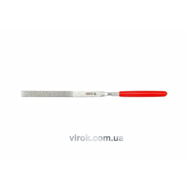 Надфіль алмазний YATO плоский, l= 140/50 мм, b= 3 мм [120/1200], фото  | SNABZHENIE.com.ua