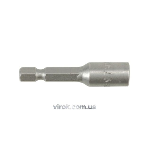 Насадка торцева магнітна 6-гранна YATO : HEX M7 x 48 мм, HEX Ø= 1/4" [Блістер] [100], фото  | SNABZHENIE.com.ua