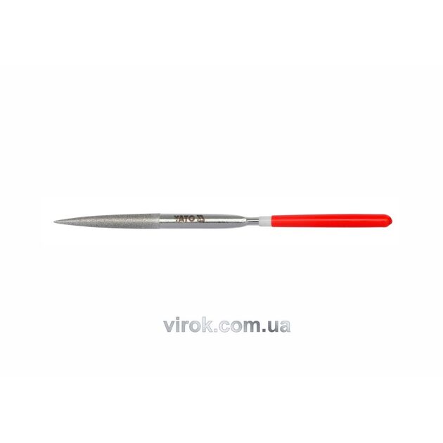 Надфіль алмазний YATO півкруглий, l= 160/50 мм, b= 4 мм [80/800], фото  | SNABZHENIE.com.ua