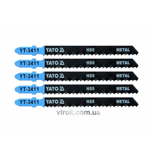 Полотно для електролобзика(метал) YATO : 8TPI, L= 100 мм, Уп. 5 Шт. [25/250], фото  | SNABZHENIE.com.ua