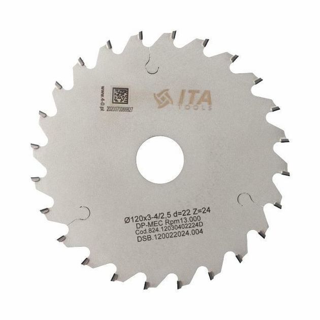 Диск пильный Diamond scoring D=120 F=22 Z=24 K=3,0/4,0P=2,5 H=4 конусной формы Ita Tools, фото  | SNABZHENIE.com.ua