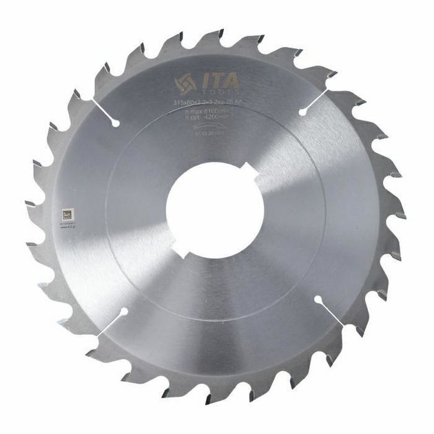 Пильный диск Saw blade D=315 F=80 Z=28 K=3,2/2,2 PH: 2CH (14x7) ZB PR HM Ita Tools, фото  | SNABZHENIE.com.ua