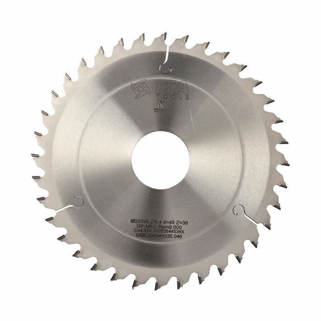 Пила дисковая Scoring saw PCD D=200 F=45 Z=36 K=5,2/6,4 P=3,5 H=6 T Ita Tools, фото  | SNABZHENIE.com.ua