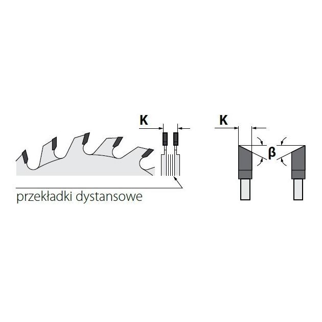 Диск алмазний двокорпусний підрізний 120 x 50 мм, Z 12+12, H4 - висота зуба Ita Tools, фото , зображення 2 | SNABZHENIE.com.ua
