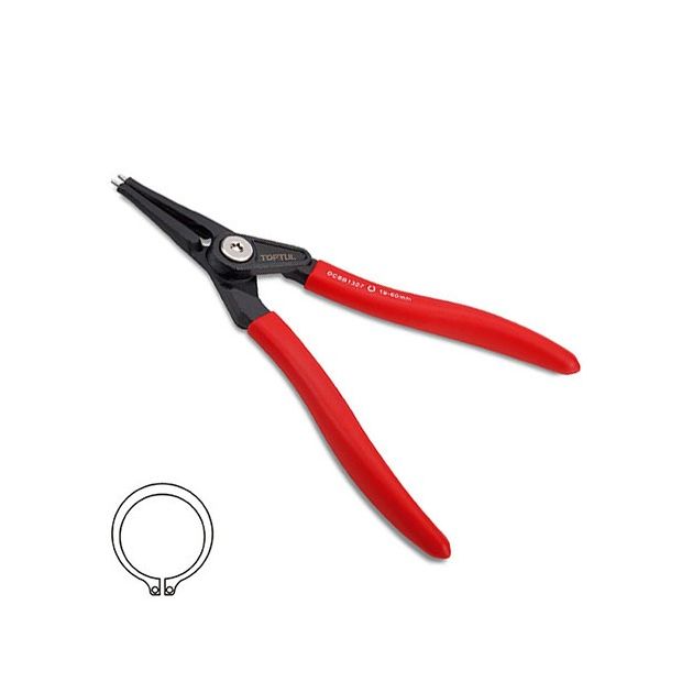 Щипцы для стопорных колец TOPTUL DCBB1309, 9", усиленные, фото  | SNABZHENIE.com.ua