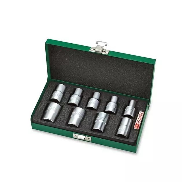 Набор головок TORX 1/2 E10-E24 9ед. (звезда Давида) TOPTUL, фото  | SNABZHENIE.com.ua