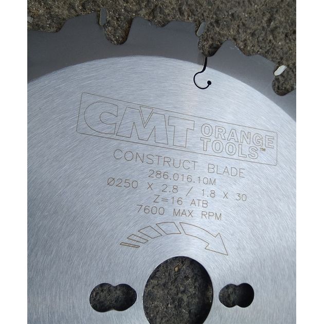 Диск пильный CMT 250 х 30 мм, Z 16, для пиления по дереву, фото , изображение 7 | SNABZHENIE.com.ua
