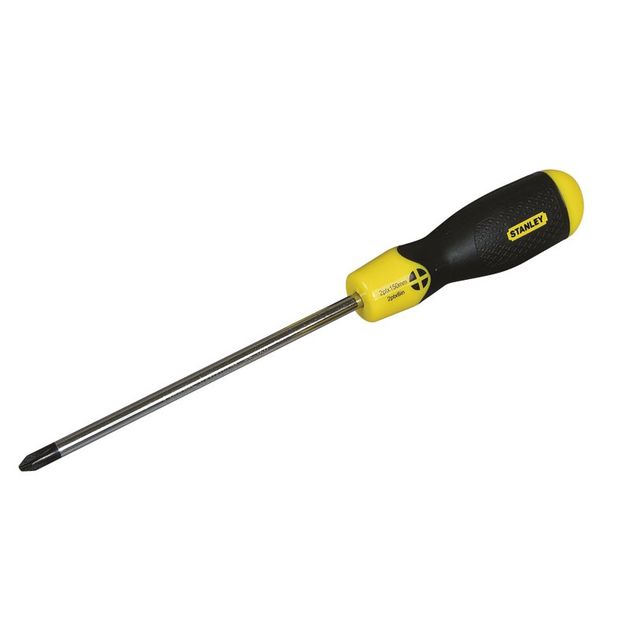 Отвертка крестовая PZ2 45 мм, ручка Cushion Grip STANLEY, фото  | SNABZHENIE.com.ua
