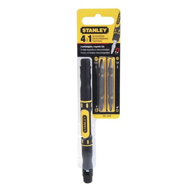 Отвертка карманна з 2-ма двосторонніми вставками STANLEY (66-344M), фото , зображення 3 | SNABZHENIE.com.ua