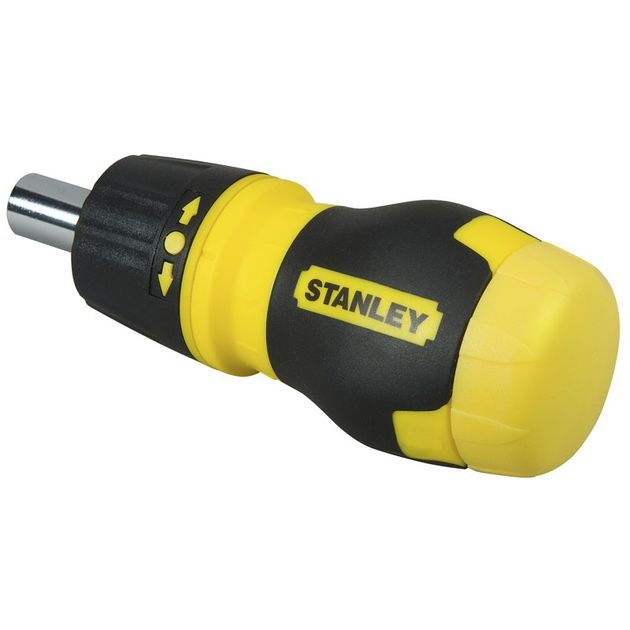Отвертка укорочена Multibit Ratchet Stubby з храповим механізмом, з 6 вставками STANLEY (0-66-358), фото , зображення 3 | SNABZHENIE.com.ua