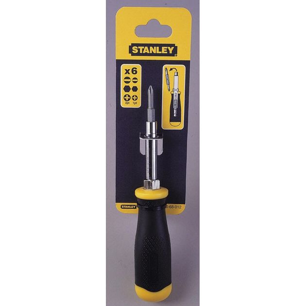 Отвертка 6 в 1 со сменными битами STANLEY (0-68-012), фото , изображение 3 | SNABZHENIE.com.ua
