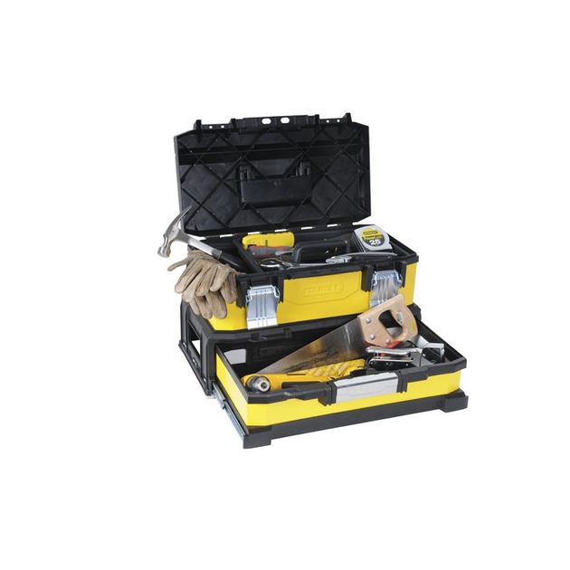 Ящик для инструмента STANLEY 2-секционный, 20 см, 54,5×28×33,5 см, фото , изображение 3 | SNABZHENIE.com.ua Ящик для инструмента STANLEY 2-секционный, 20 см, 54,5×28×33,5 см, фото , изображение 3 | SNABZHENIE.com.ua