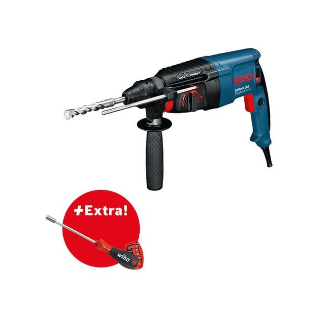 Перфоратор Bosch GBH 2-26 DRE + отвертка Wiha (0615990K00), фото  | SNABZHENIE.com.ua