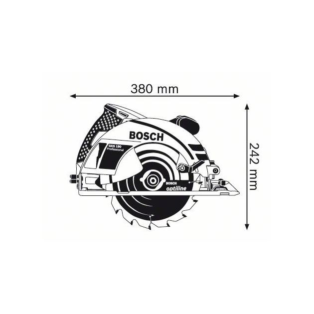 Ручная циркулярная пила GKS 190 BOSCH (0601623000), фото , изображение 2 | SNABZHENIE.com.ua Ручная циркулярная пила GKS 190 BOSCH (0601623000), фото , изображение 2 | SNABZHENIE.com.ua