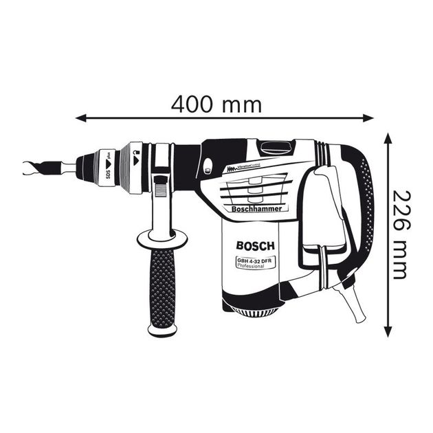 Перфоратор GBH 4-32 DFR-S SDS-plus BOSCH (0611332101), фото , зображення 5 | SNABZHENIE.com.ua