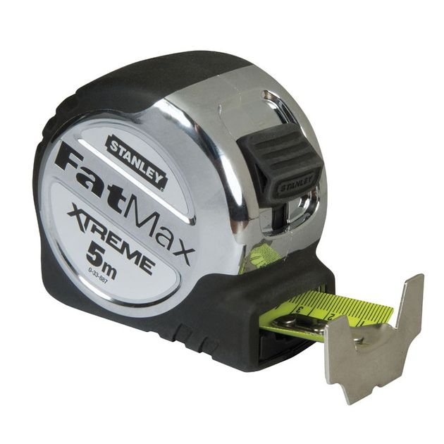 Рулетка STANLEY FatMax Xtreme 10 м, 32 мм, с фиксатором, хром., фото  | SNABZHENIE.com.ua