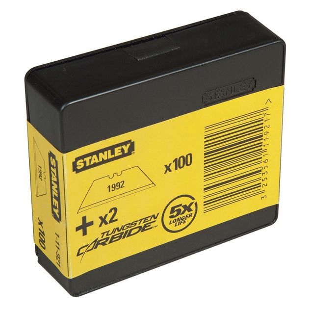 Лезвия трапециевидные STANLEY 4-11-921, 62x19 мм, 400 шт., фото , изображение 2 | SNABZHENIE.com.ua Лезвия трапециевидные STANLEY 4-11-921, 62x19 мм, 400 шт., фото , изображение 2 | SNABZHENIE.com.ua