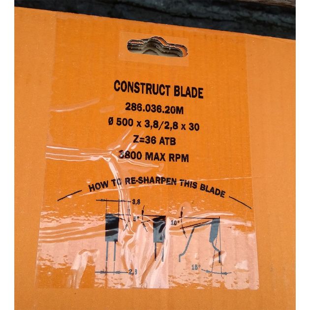 Диск пильный CMT 500x30 мм, Z 36 для грубого пиления древесины, фото , изображение 5 | SNABZHENIE.com.ua