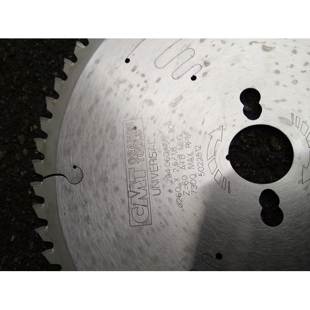 Дисковая пила CMT 260x30 мм, Z 60, универсальная для пиления, фото , изображение 8 | SNABZHENIE.com.ua