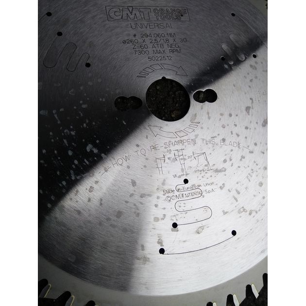 Дисковая пила CMT 260x30 мм, Z 60, универсальная для пиления, фото , изображение 9 | SNABZHENIE.com.ua