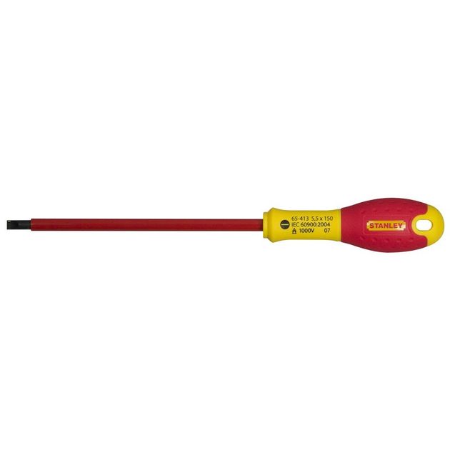 Отвертка FatMax VDE 1000V 5,5x150 мм STANLEY (0-65-413), фото  | SNABZHENIE.com.ua