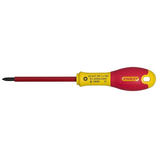 Отвертка электрика FatMax VDE 1000V PZ0 x 75 мм STANLEY (0-65-417), фото  | SNABZHENIE.com.ua