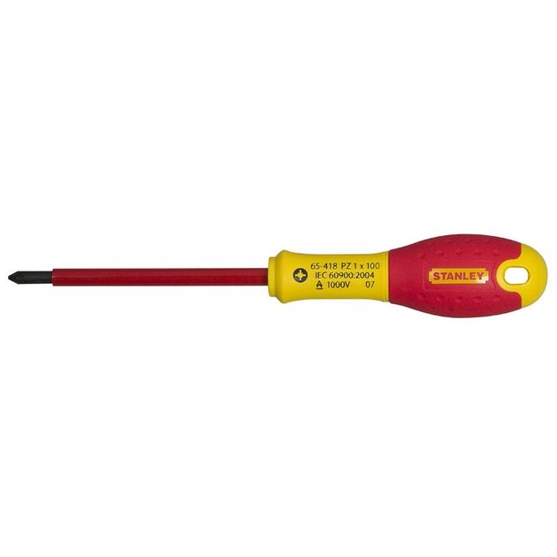 Отвертка Stanley FatMax VDE 1000V PZ2 x 125 мм с изоляцией, фото  | SNABZHENIE.com.ua